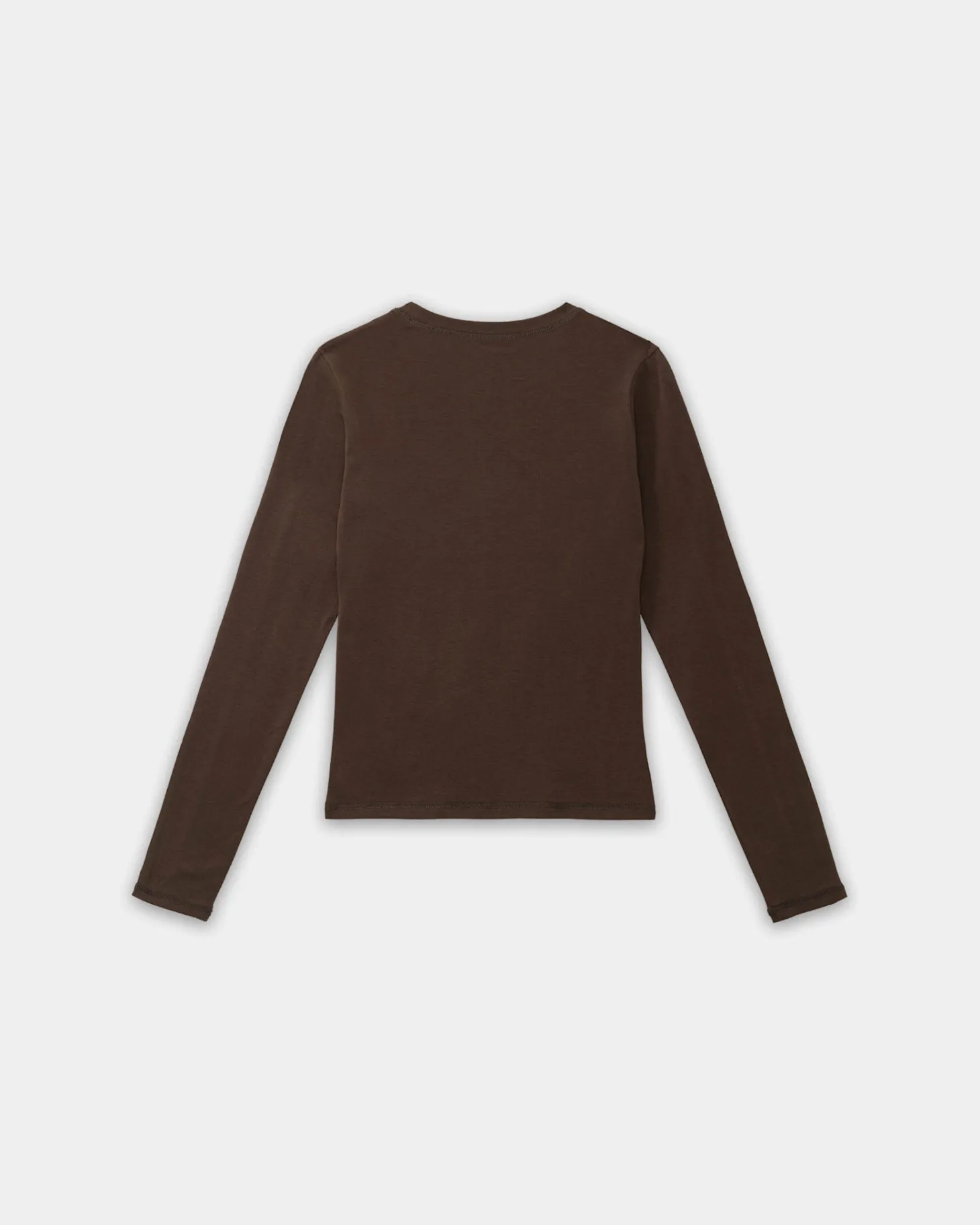 Women's Logo Stretch Long Sleeve - Brown
