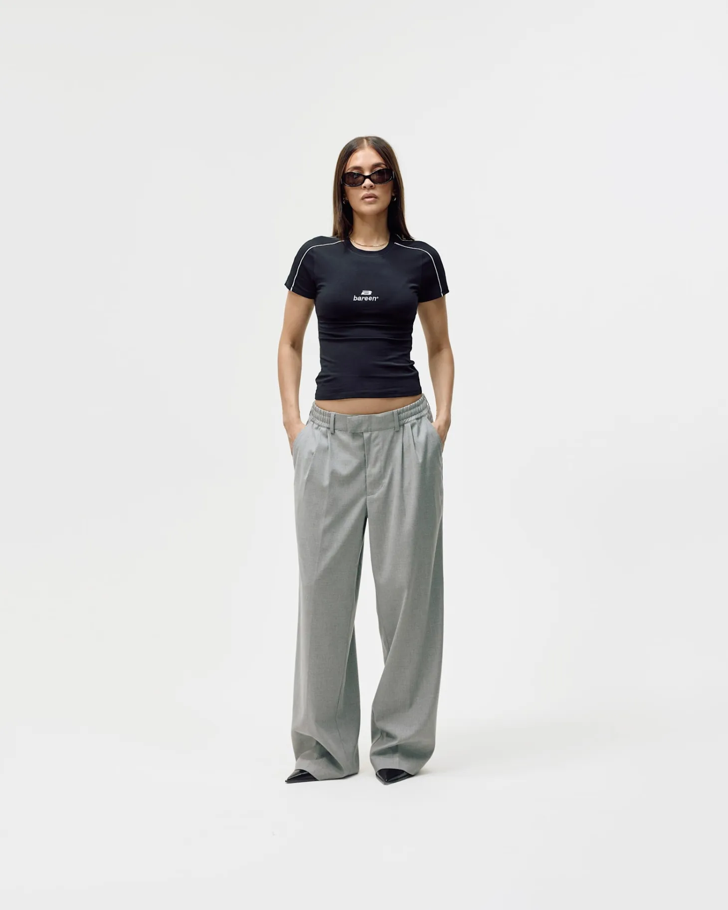 Women's Logo Stretch T-shirt - Black