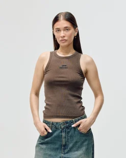 Women's Logo Tank Top - Washed Brown