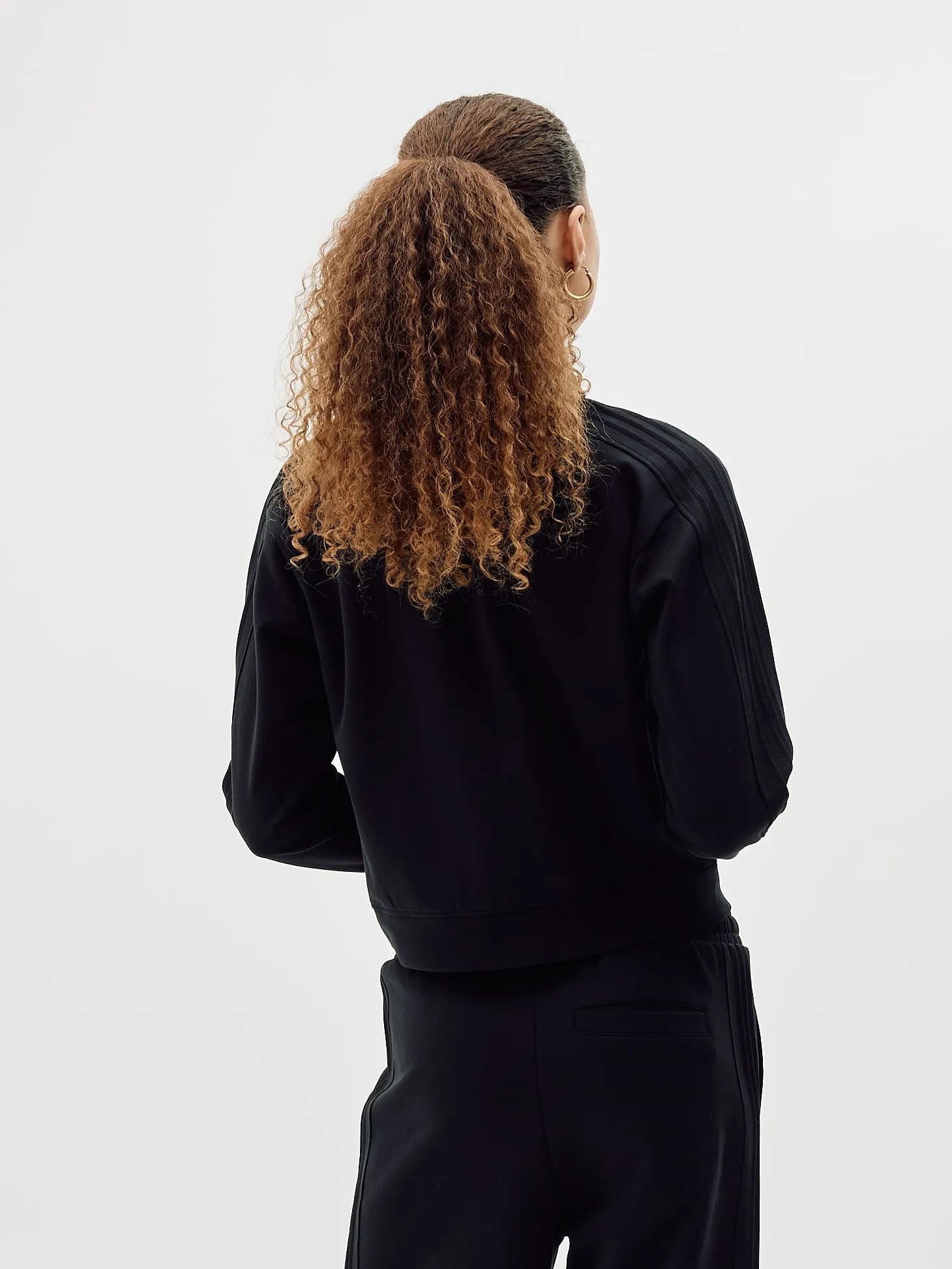 Women's Track Lounge Jacket - Black